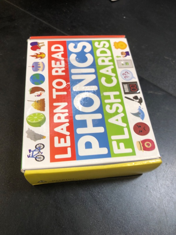 Photo 1 of Phonics Flash Cards - Learn to Read in 20 Stages - Digraphs CVC Blends Long Vowel Sounds - Games for Kids Ages 4-8 Kindergarten First Second Grade Homeschool Educational Study Activity