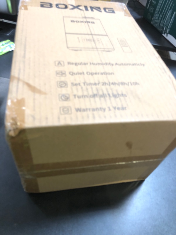 Photo 1 of BOXING Warm and Cool Mist Humidifiers for Bedroom Large Room Home, Air Humidifier with Remote, Top Fill Ultrasonic Diffuser Humidifier with humidistat,Quiet Sleep Bedside Nightstand,Timer,Filter,4.5L