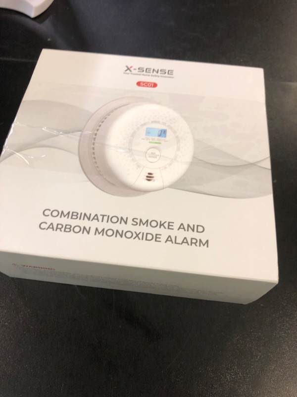 Photo 1 of X-Sense  Detector Carbon Monoxide Detector Combo, 10-Year Battery Smoke Detector with Display, Standalone Model SC01, Single Pack