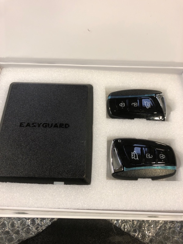 Photo 1 of EASYGUARD EC002-HY-NS Smart Key PKE keyless Entry Remote Start Push Start Button Touch Password keypad Shock Warning