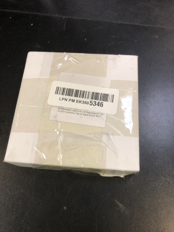 Photo 1 of 100pcs 194 Light Bulb, Clear 194 Led Bulb License Plate Side Marker Lights w5w 1/4 Wedge Base 12V 5W t10 2825 Automotive Tag Car Signal Interior Tail Turn Brake Replacement
