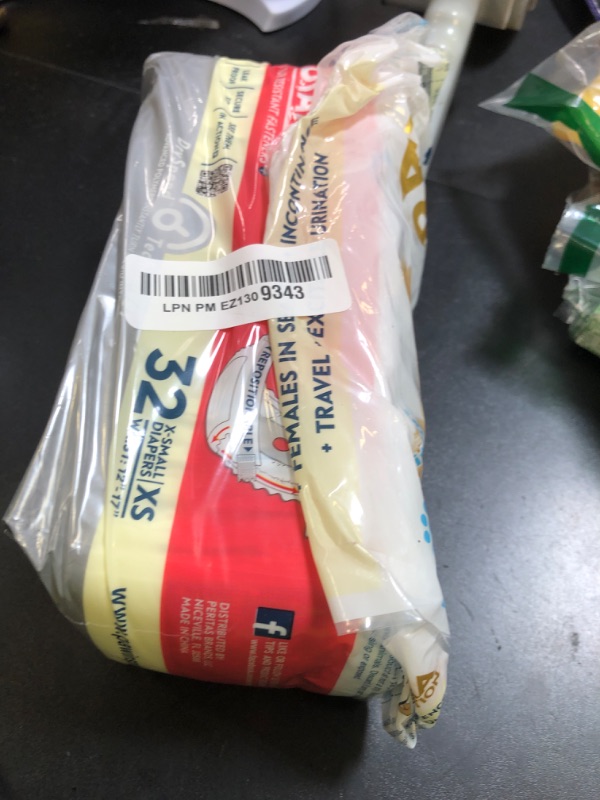 Photo 1 of Paw Inspired 32ct Disposable Dog Diapers | Female Dog Diapers Ultra Protection | Diapers for Dogs in Heat, Excitable Urination, or Incontinence (X-Small)