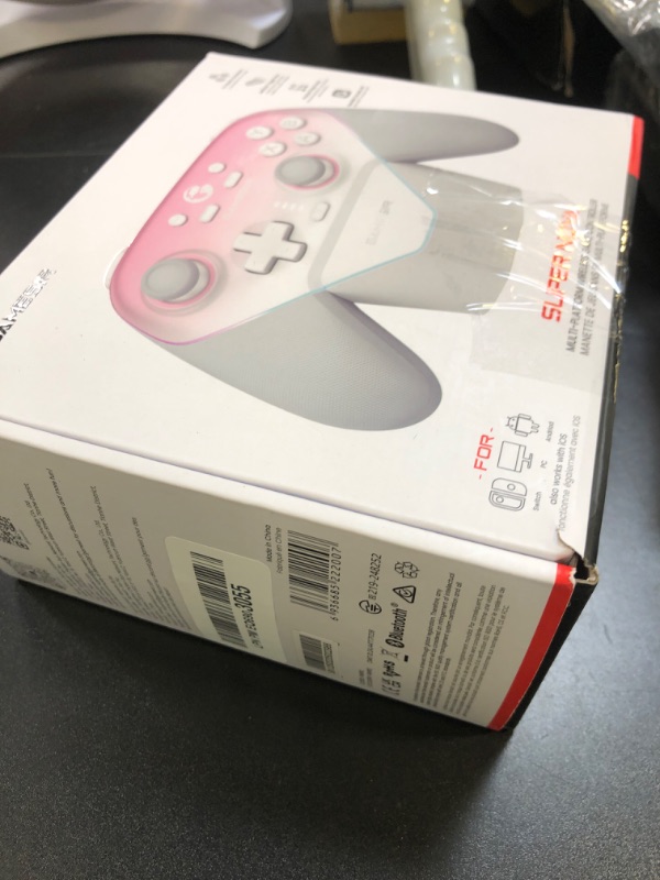 Photo 1 of GameSir Super Nova Wireless Gaming Controller for PC/Switch/Switch 2/iOS/Android, 1000Hz Polling Rate, Hall Effect Stick & Trigger, Rubberized Grips, RGB Lighting, 1000mAh - Pink