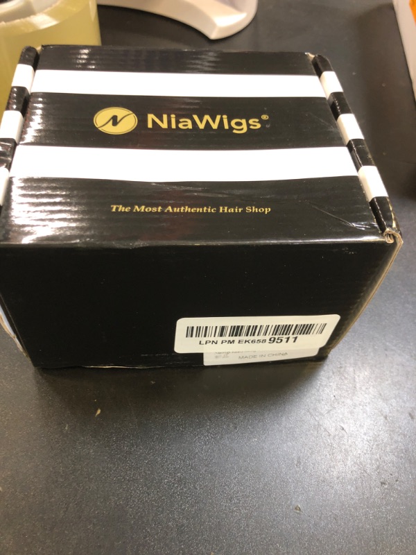Photo 1 of Kinky Straight Tape In Extensions Human Hair for Black Women Niawigs Tape In Hair Extensions 100% Human Hair 40pcs Kinky Straight Tape Ins 100G Natural Black 20 Inches