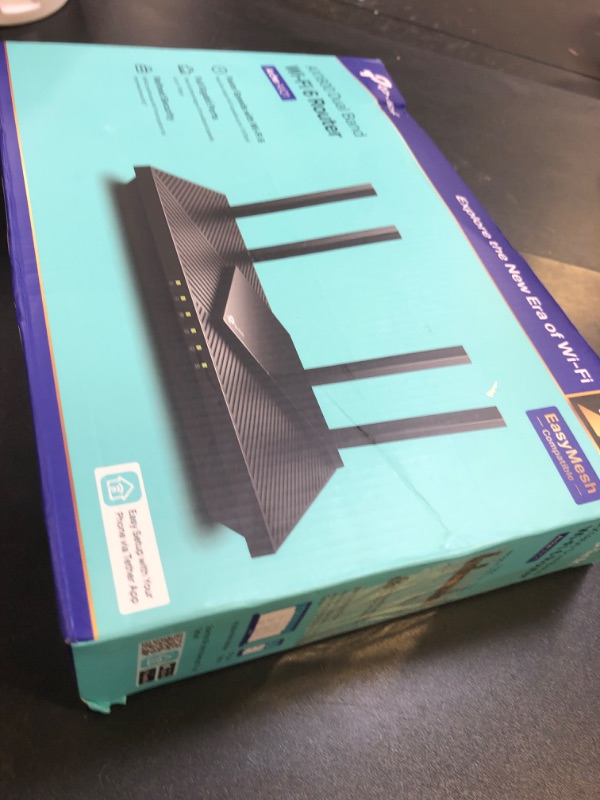 Photo 1 of TP-Link AX1800 WiFi 6 Router V4 (Archer AX21) – Dual Band Wireless Internet, Gigabit, Easy Mesh, Works with Alexa - A Certified for Humans Device, Free Expert Support