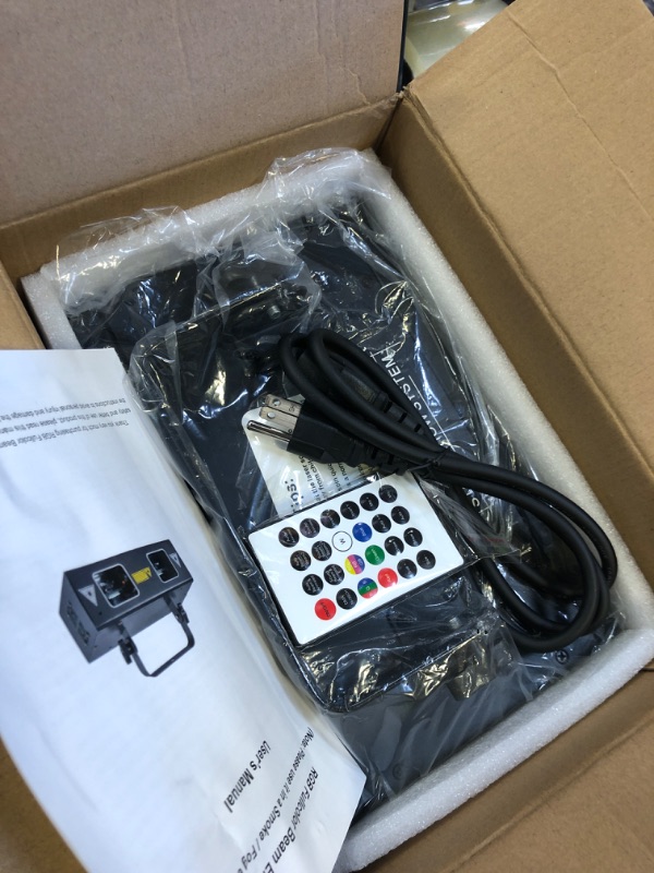Photo 1 of DJ Lights Party Lights, Gruolin RGB Full Color Laser Stage Light Music Sound Activated & DMX Control Patterns Projector, Perfect for Party Disco Bar Club Stage & DJ Lighting