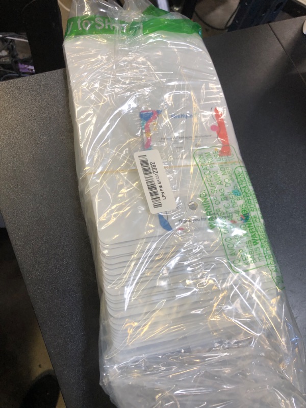 Photo 1 of 100 Pack Resealable Stand Up Bags,6.3" x 9.4" Smell Proof Pouch Sealable Foil Pouch Bags for Packaging (White)