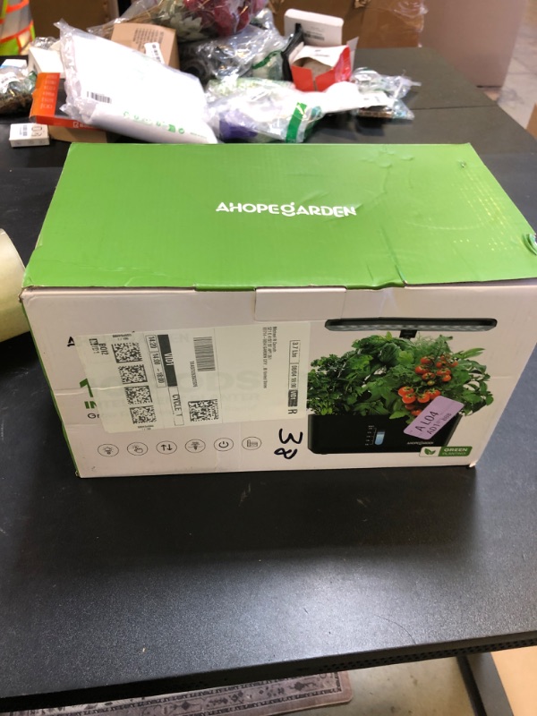 Photo 1 of Ahopegarden Indoor Garden Hydroponics Growing System: 10 Pods Plant Germination Kit Aeroponic Herb Vegetable Growth Lamp Countertop with LED Grow Light - Hydrophonic Planter Grower Harvest Lettuce
