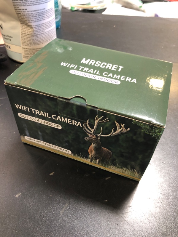 Photo 1 of MRSCRET WiFi Trail Camera,4K 60MP Game Cameras with Night Vision Motion Activated Waterproof,Trail Camera Sends Picture to Cell Phone,Suitable for Outdoor Wildlife Detection, Monitoring Home Security