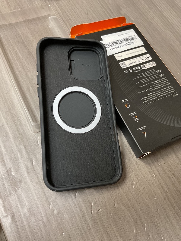 Photo 1 of TORRAS for iPhone 16 Pro Max Case with Slide Camera Cover & Rotatable Kickstand, Magnetic Shockproof, Military Grade Drop Protection, Fit for MagSafe, Anti-Scratch Anti-Fingerprint, Translucent Black