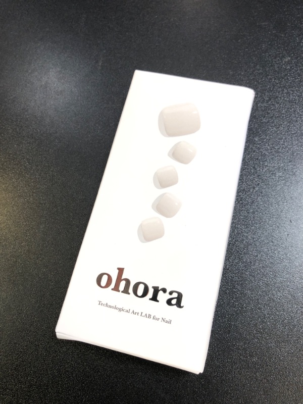 Photo 1 of ohora Semi Cured Gel Pedi Strips (P Basic Pedicure no.3) - White, Solid, Works with UV/LED Lamps, Salon-Quality, Long Lasting, Easy to Apply & Remove - Includes 2 Prep Pads, Nail File & Wooden Stick