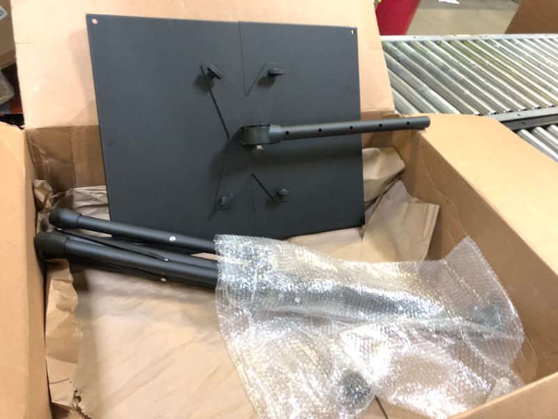 Photo 1 of DECOSIS Projector Stand with Enlarged Tray (20"x16"), Laptop Tripod Stand Adjustable From 22" to 46.5" with Gooseneck Phone Holder for Office, Home, Stage, Studio, DJ Racks Musical Instruments