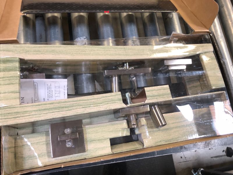 Photo 1 of Baldwin Spyglass , Front Entry Handleset with Interior Lever, Featuring SmartKey Deadbolt Re-Key Technology and Microban Protection, in Satin Nickel