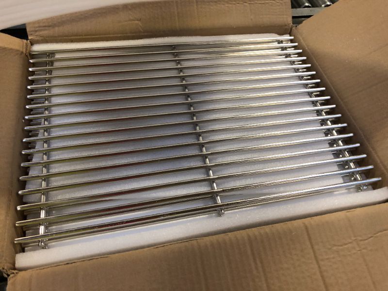 Photo 1 of 18.75" Premium Grill Grates for Weber Genesis II 300 and Genesis II LX 300 Series, Replacement for Weber 66802 66095, 7.02mm Food Grade 304 Stainless Steel