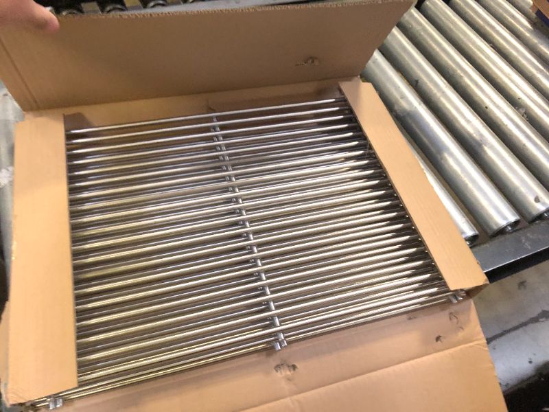 Photo 1 of Kalomo Grill Grates Parts for Weber Genesis Grill 66803, 66096, Weber Genesis II E-610, Genesis II LX E-640 S-640, CSE-315, CSS-315, 18”Stainless Steel Grids BBQ Gas Grill Replacement Parts