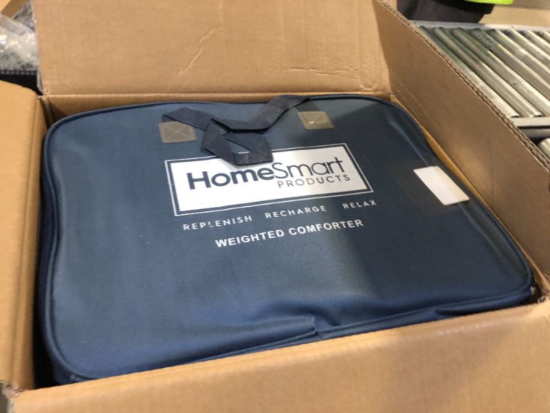 Photo 1 of HomeSmart King Size Weighted Comforter 40 lbs, 3X More Fluffy Than A Weighted Blanket, Soft Breathable Fabric, Heavy, Light Khaki