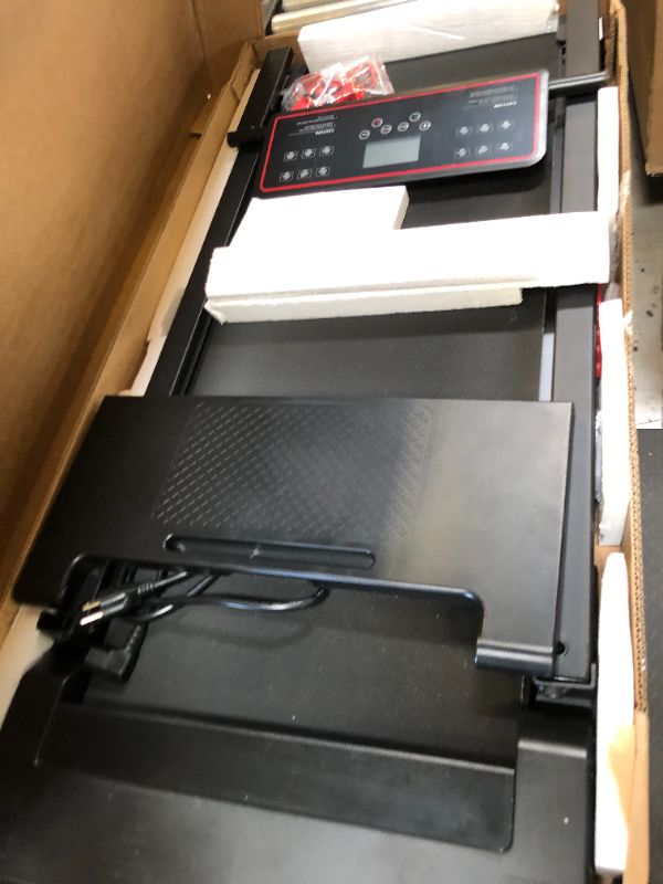 Photo 1 of Portable Treadmills for Home, Compact Treadmill with Handles, 3.0HP Walking Pad Treadmill with Removable Desk Workstation, Running Machine for Home Office