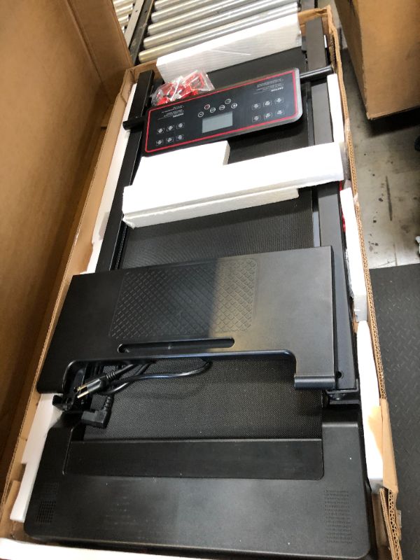 Photo 1 of Portable Treadmills for Home, Compact Treadmill with Handles, 3.0HP Walking Pad Treadmill with Removable Desk Workstation, Running Machine for Home Office