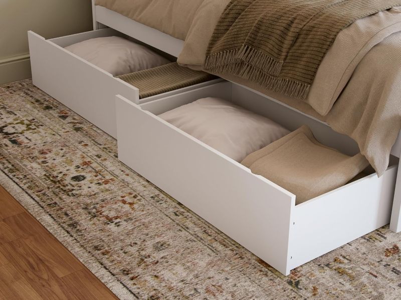 Photo 1 of AFI, Under Bed Drawers (Set of 2), Queen/King/Twin XL, White
