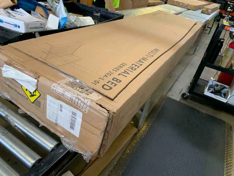 Photo 1 of Edenbrook Hudson King Platform Bed Frame with Headboard-Underbed Storage-King Bed Frame No Box Spring Needed-Metal/Upholstery