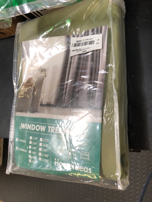 Photo 1 of HOMEIDEAS Sage Green Blackout Curtains for Bedroom 52 X 63 Inch Length 2 Panels Set Room Darkening Bedroom Curtains, Soundproof Thermal Grommet Window Curtains for Living Room
