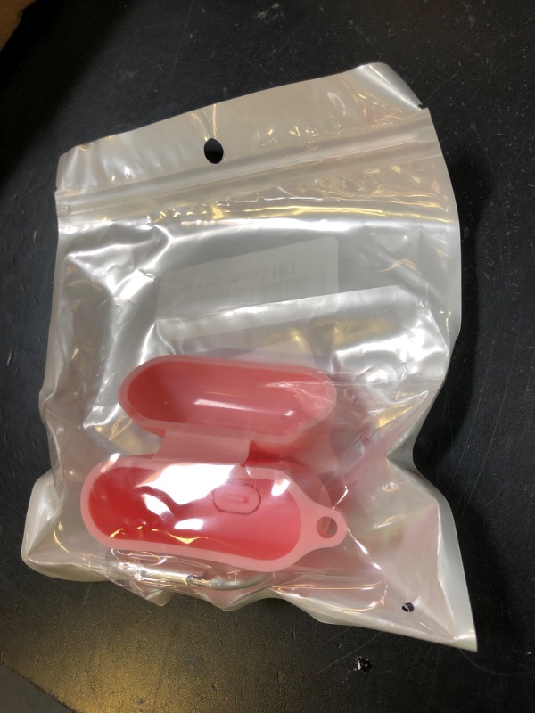 Photo 1 of Woyinger Silicone Case Cover for AirPods 4th Gen, Soft Skin, Full Protection, Keychain, Cleaner Kit (Pink)