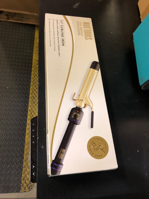 Photo 1 of HOT TOOLS (2018 MODEL) Pro Artist 24K Gold Curling Iron | Long Lasting, Defined Curls (1-1/4 in)