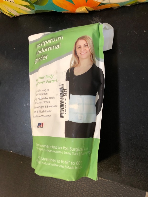 Photo 1 of AltroCare Postpartum & Post Surgery Abdominal Binder. 3-Panel belly band for recovery after childbirth, hysterectomy, tummy tuck, hernia, diastasis recti. Size L/XL (45" to 60"). Made in USA.