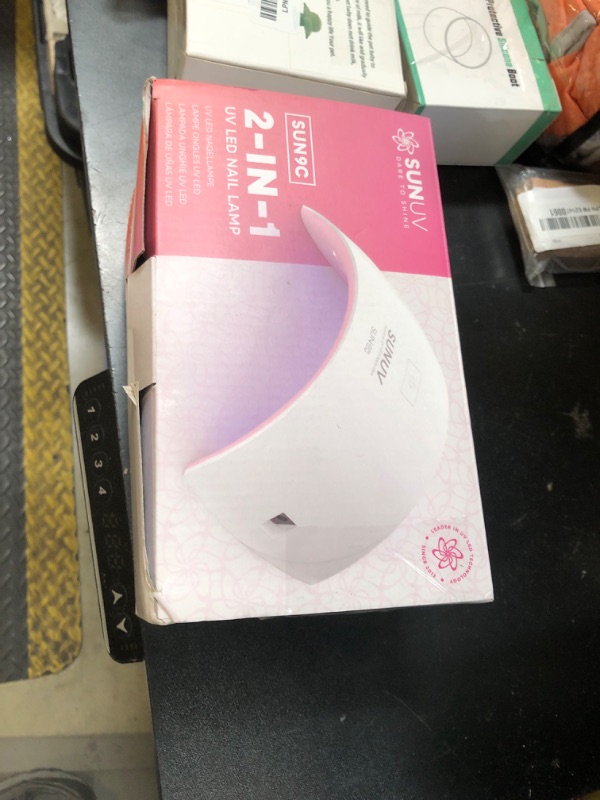 Photo 1 of SUNUV UV Nail Lamp, Nail Dryer for Gel Nail Polish UV Light for Gel Nails with Sensor 2 Timers SUN9C Pink Gift for Women Girls