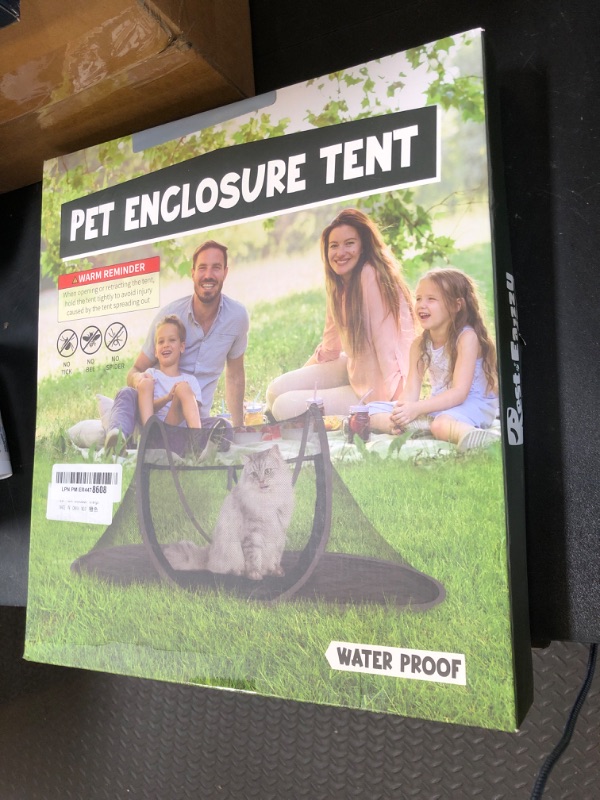 Photo 1 of Cat Tent Outdoor, Pet Enclosure Tent Suitable for Cats and Small Animals, Indoor Playpen Portable Exercise Tent with Carry Bag(Orange)