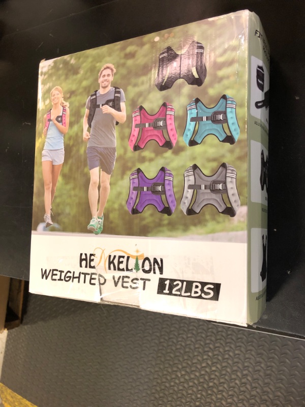 Photo 1 of Henkelion Weighted Vest Weight Vest for Men Women Kids Weights Included, Body Weight Vests Adjustable for Running, Training Workout, Jogging, Walking