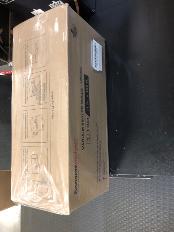 Photo 1 of [2025 New] Bonsenkitchen 11” x 150’ Vacuum Sealer Bags Rolls with Cutter for Food Storage, Commercial Grade, BPA Free, Great for Meal Prep and Sous Vide Cooking