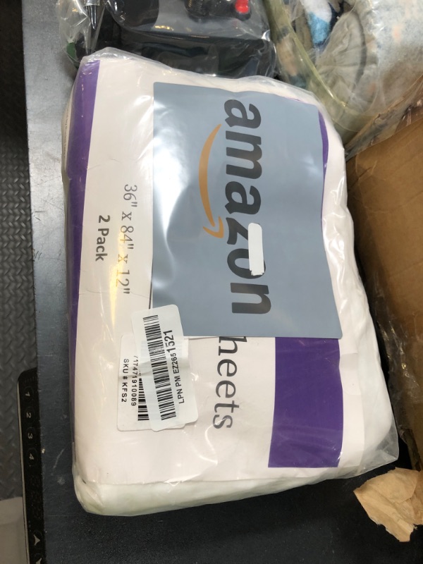 Photo 1 of 2 Pack Fitted Hospital Bed Sheets with Elastic All Around for a Perfect Fit - Cotton Rich Soft Knitted Jersey Sheet, 36” x 84” x 12”