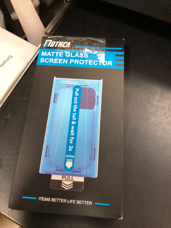 Photo 1 of Mothca 2 Pack Matte Glass Screen Protector for iPhone 16 Pro Max 6.9-inch [Auto Fit Box Dust-Free] Edge to Edge Full Coverage Anti-Glare & Anti-Fingerprint Tempered Glass, Bubble Free, Smooth as Silk