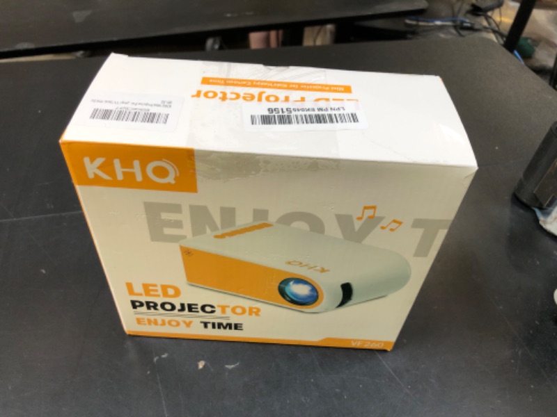 Photo 1 of Mini Projector for Outdoor Movies, KHQ Full HD Video Projectors Support 1080P for iPhone, Portable Projector for Home Theater Use, Compatible with Smartphone/TV Stick/HDMI/AV/USB