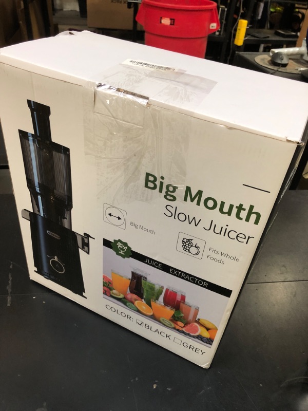 Photo 1 of Juicer Machines, ECOSELF Large Feed Chute for Family Needs, Professional Hands Free Cold Press Juicer For Whole Fruits & Vegetables, Self Feeding for Juice Extractor Machine, Easy to Clean