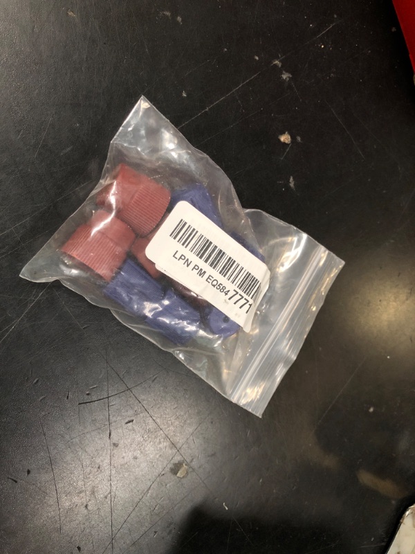 Photo 1 of BASIKER R134a AC Caps 13mm and 16mm Car Air Conditioning System Charging Port Caps 5Pcs Red High and 5Pcs Blue Low