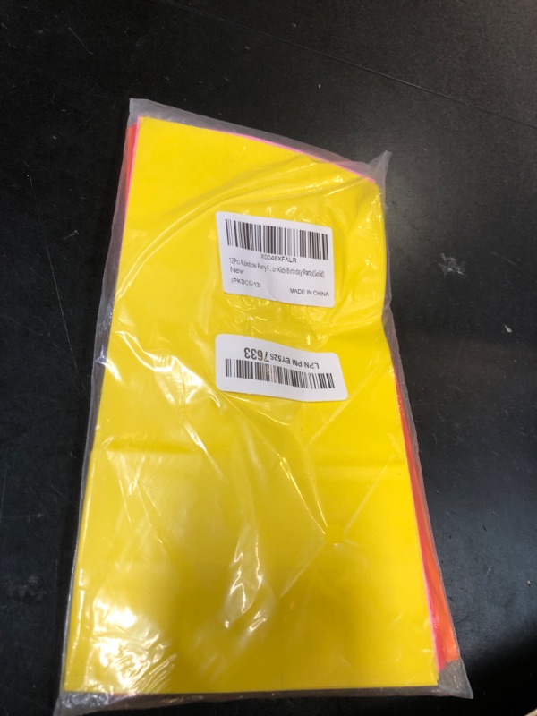 Photo 1 of FENKON 12Pcs Rainbow Party Favor Bags Treat Goodie Bags for Kids Birthday Party(Solid)