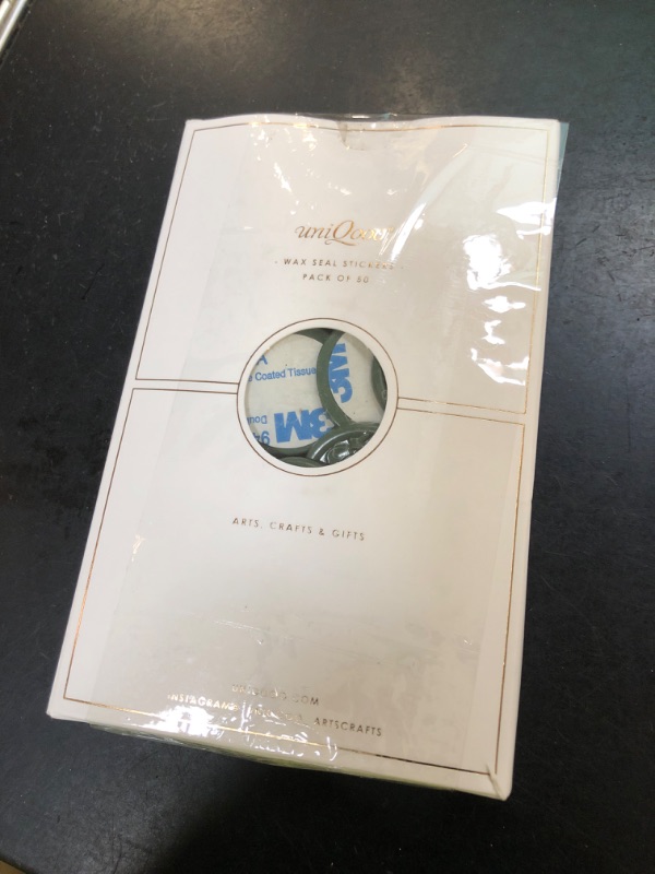 Photo 1 of UNIQOOO Wax Seal Stickers - 3D Magnolia Wedding Invitation Envelope Botanical Seal Stickers, 50 Pcs Self- Adhesive Olive Green Sticker, Perfect for Invitation, Christmas, Gift Wrapping, Party