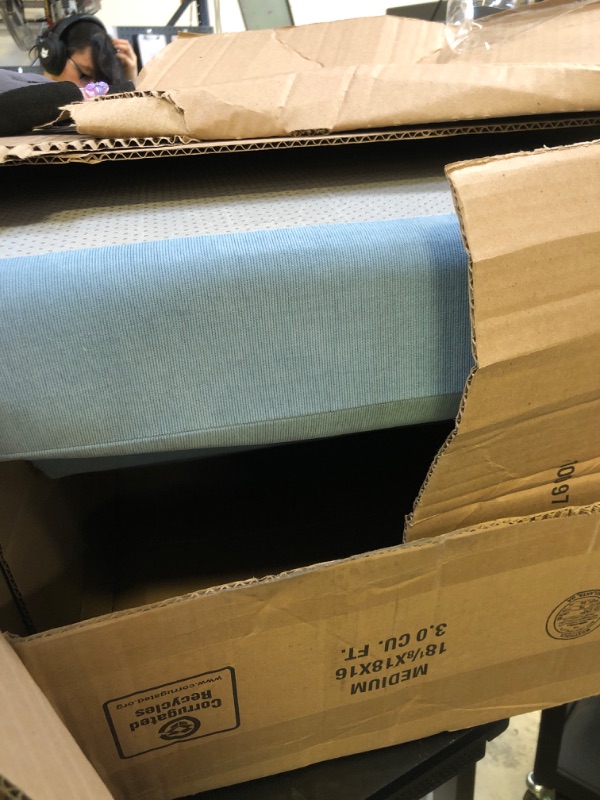 Photo 1 of VEEVAO Pet Stairs for Small Dogs & Cats - 3/4/5 Steps, Non-Slip Extra Wide Design, Gentle Angle for Joint Protection, High Density Foam, Washable Cover, Fits Beds & Couches, 4 Steps-Blue Bird
