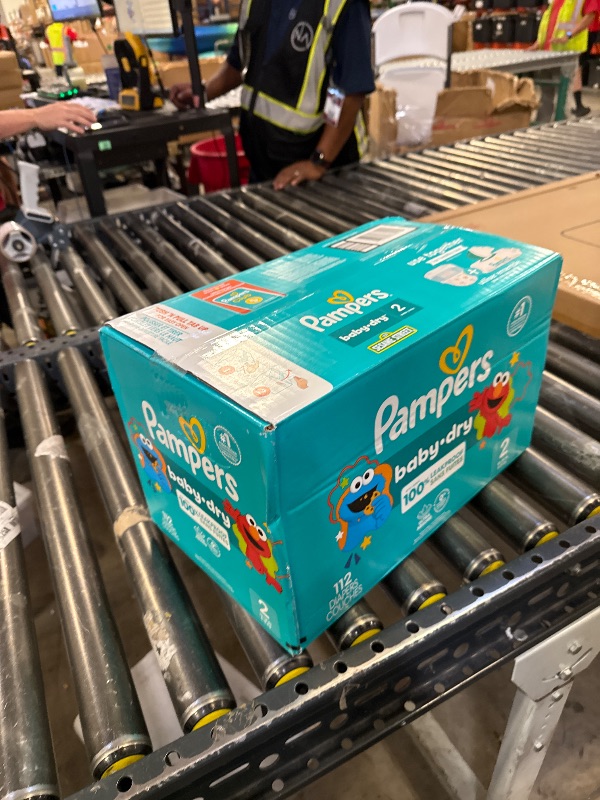 Photo 1 of Pampers Diapers - Baby Dry - Size 2, 112 Count, Absorbent Disposable Infant Diaper (Packaging May Vary)