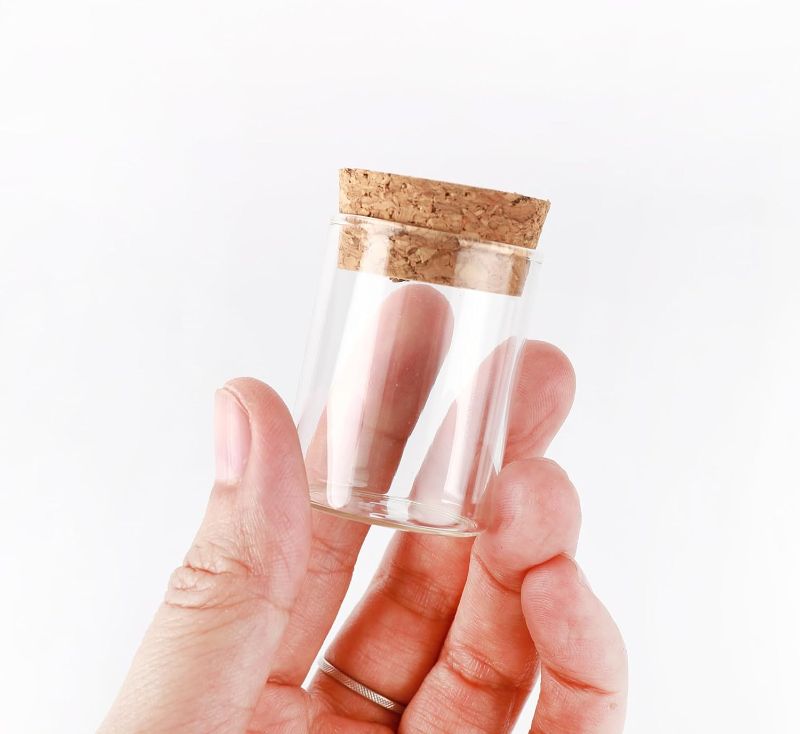 Photo 1 of
Grisofaa 27pcs 15ml Glass with Cork,Glass Long Jar with Cork,Small Glass Tube with Cork Stopper., 1.2x1.6 inch