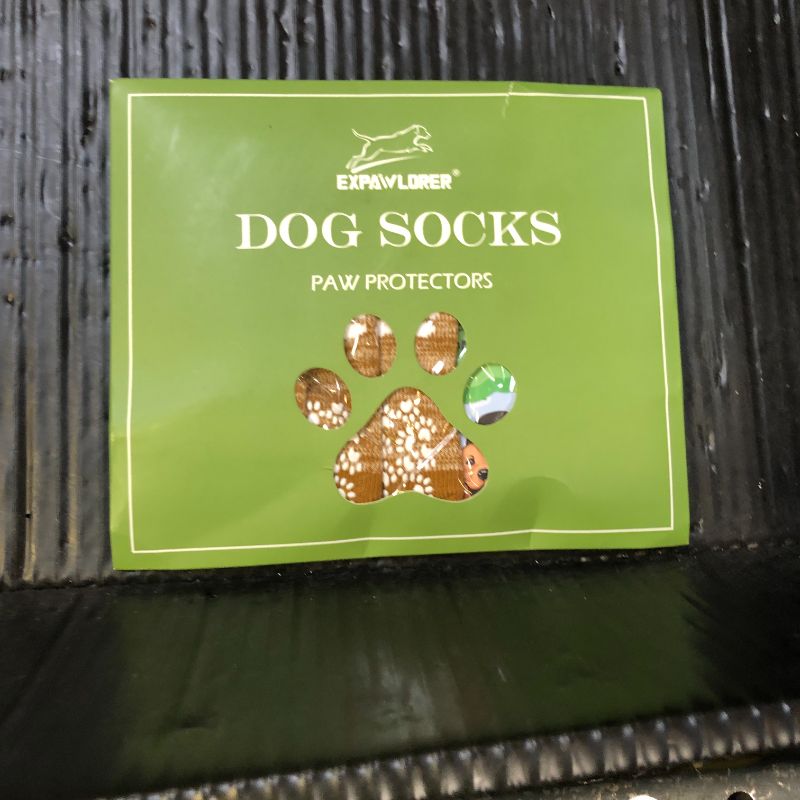 Photo 1 of EXPAWLORER 6PCS Anti-Slip Dog Socks to Prevent Licking Paws,Dog Shoes for Hot Pavement,Best Paw Protector Traction Control on Hardwood Floor,Dog Booties for Puppy Small Medium Large Senior Dogs