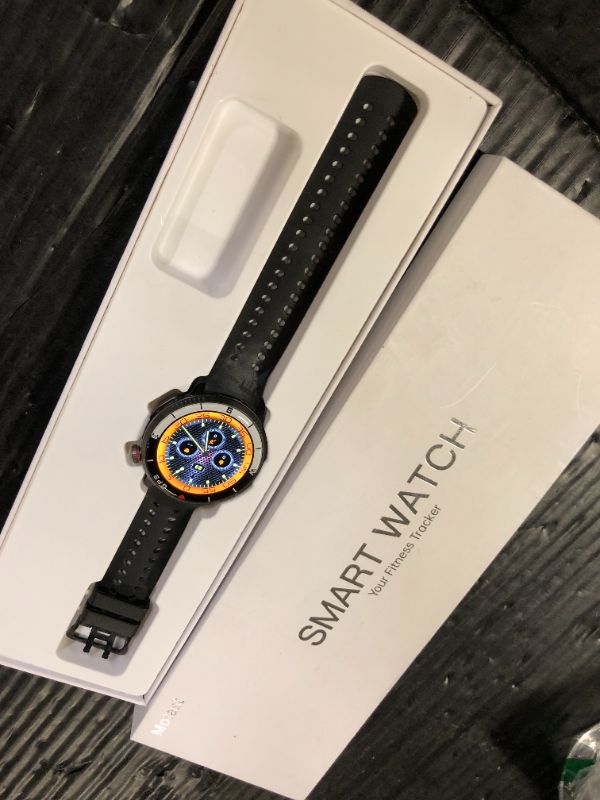 Photo 1 of Smart Watch(Answer/Make Call), GPS Smartwatch for Men Women, 1.43"HD AMOLED Display, Fitness Activity Tracke with 170+ Sport Modes, 5 ATM Water-Resistance, Pedometer, Stress, Heart Rate, Sleep Monitor