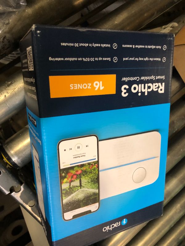 Photo 1 of Rachio WiFi Smart Sprinkler Controller (16-Zone Irrigation Remote Control) – App-Based Scheduling, Local Weather Intelligence, Rain Skips, Easy DIY Install
