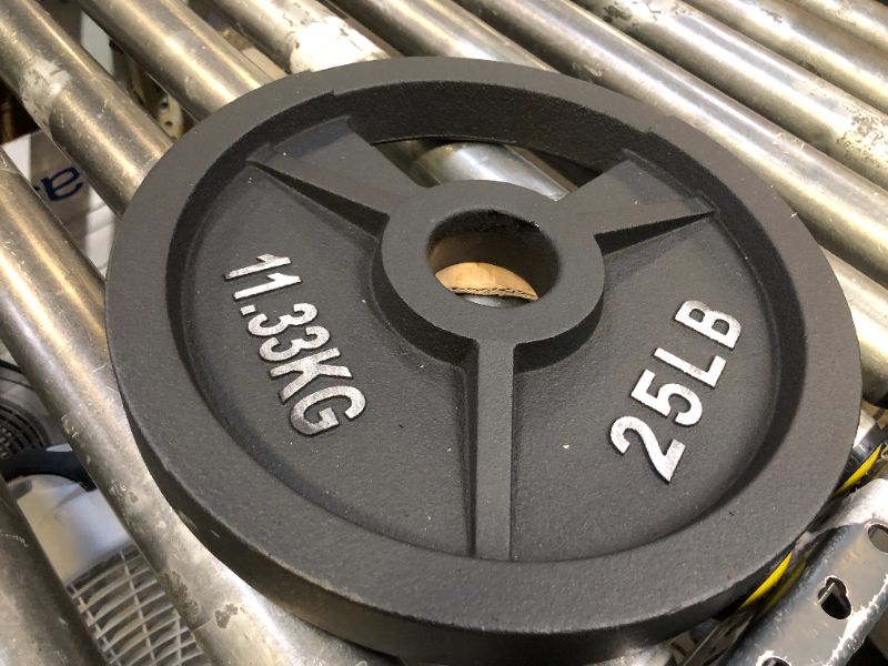 Photo 1 of Fitvids Olympic Cast Iron 2-Inch Weight Plate  25 Pounds  