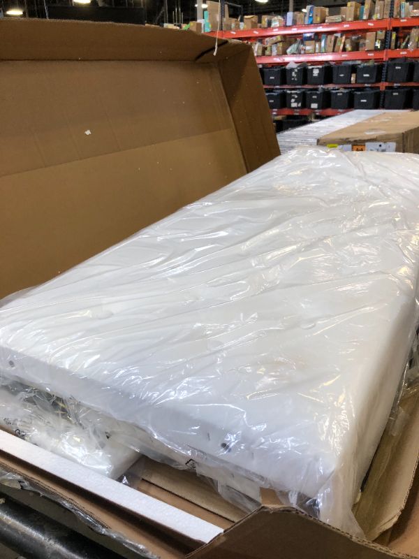 Photo 1 of  Feonase Upholstered Full Size Bed Frame with 4 Storage Drawers, Charging Station, Tufted Wingback Storage Headboard, No Box Spring Needed, Easy Assembly, White

