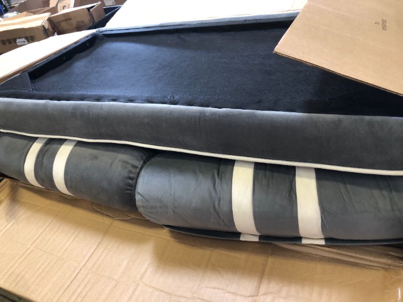 Photo 1 of incomplete-------- Pipishell 3-in-1Convertible Sofa Bed,Velvet Pull Out Couch, Loveseat Sleeper Sofa Couches for Living Room with USB Ports, Side Pockets,Adjustable Backrest,Futon Couch,Sectional Sofa Bed, Gray
