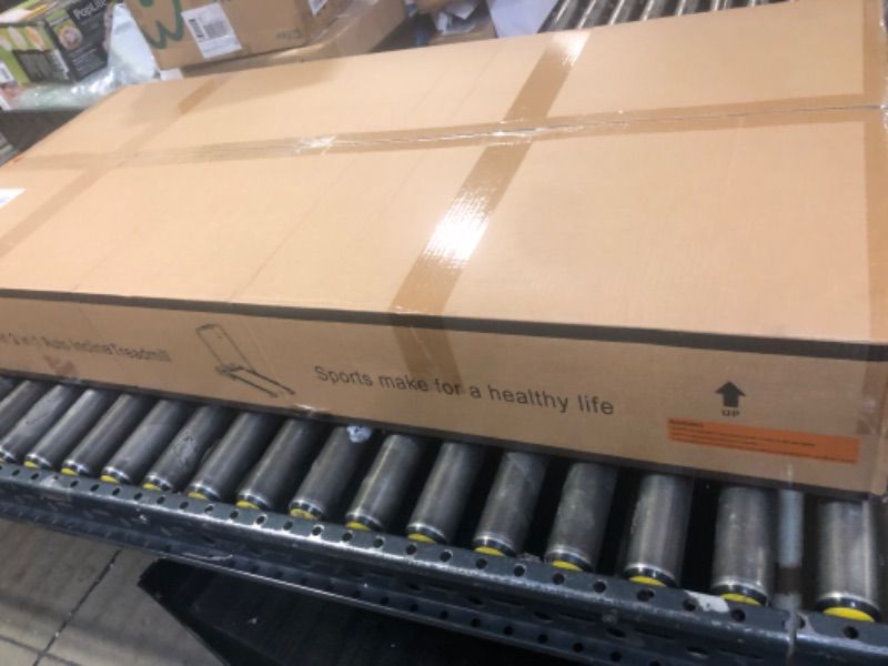 Photo 1 of Uorkay Foldable Walking Pad with Auto Incline, Under Desk Treadmills for Home with 15% Incline, 2 in 1 Treadmill with Remote Control, Incline Walking Pad Treadmill with HIIT Modes, Low Noise