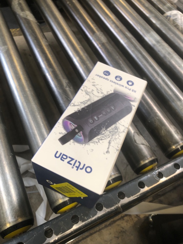 Photo 1 of Ortizan Bluetooth Speaker, IPX7 Waterproof, Portable Speakers with HD Sound, Deep Bass, RGB Lights (Notice: X8 Pro Navy and X8 Pro Blue Cannot be paired via TWS Due to Different Bluetooth Versions)